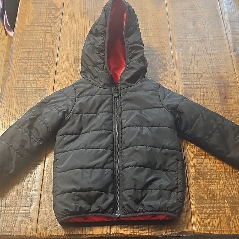 Carter's Black and Red Puffer Jacket